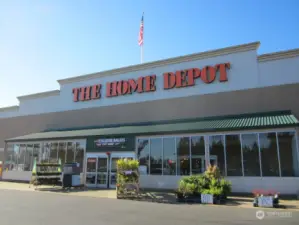 Home Depot only 3 minutes away.