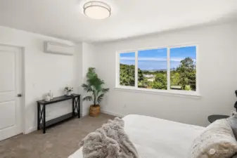 Primary Bedroom on 3rd level with Seattle Views