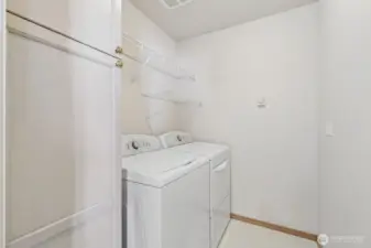 Upstairs laundry room