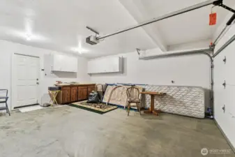 2 car garage with direct entry into the home