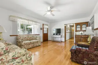 Family room behind living room