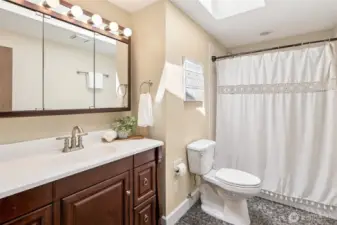 full bath on the upper level