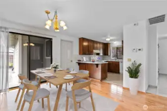 Virtually Staged Dining space