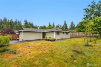 Blank slate with room for garden