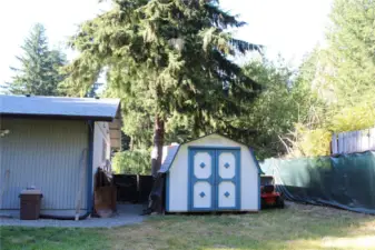 Storage shed.