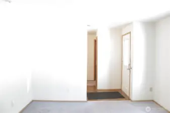 Living room and entry.