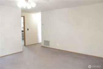 Family room off of the kitchen.