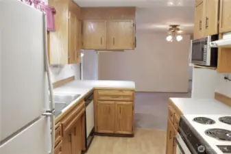 Solid wood cabinetry.