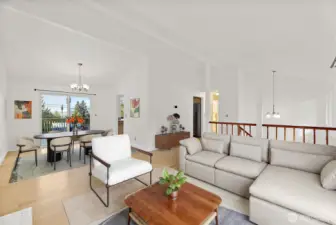 Living room. Virtually staged.