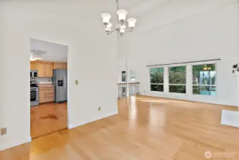 Dining & living room area.