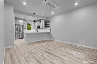 Living room/open kitchen