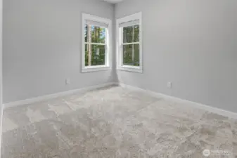 Bedroom 1 faces the back yard