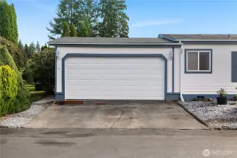 Two car garage