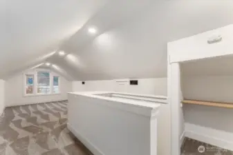 This upstairs loft space is truly spectacular!