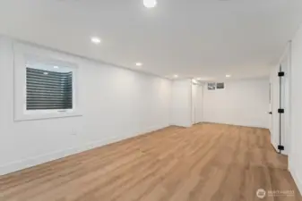 Check out this amazing, fully finished basement!