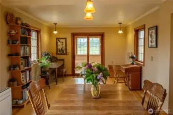 Main house floor 1 dining area looking toward mudroom