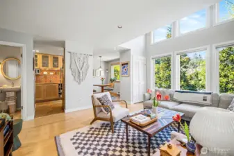 Open and airy with tons of natural light