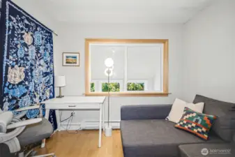 Spacious guest bedroom