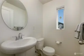 1/2 bath on the main floor