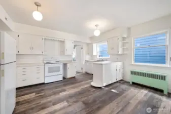 Originally cabinetry in this charming kitchen.