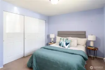 Closets of the primary bdroom