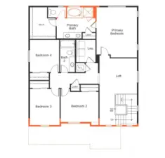 2nd Floor Plan for Plan 2565