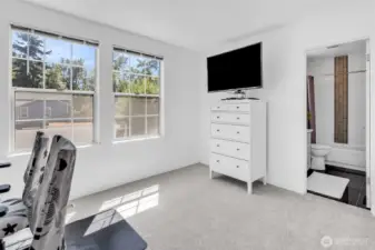 Bedroom #3, has plenty of natural light
