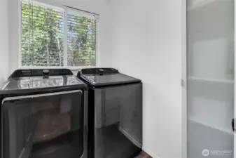 Laundry room with storage