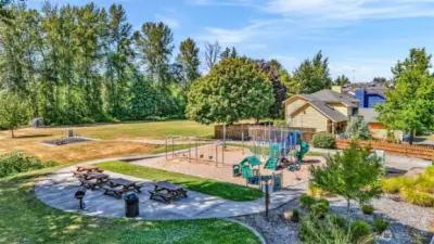 Tudor Park - Playfield, playground and picnic area