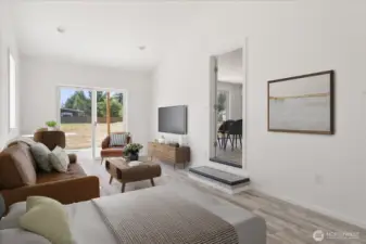 Virtually Staged - so many options for this space!