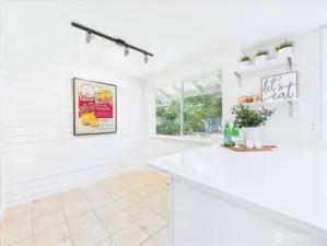 Eat-in kitchen.