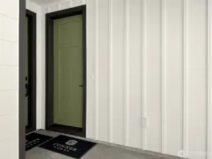 Exterior Entrance to Casita. Images of previously completed home.