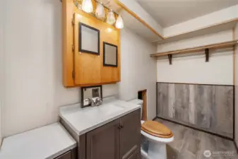 1/2 bathroom downstairs