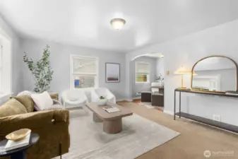 Bright and airy living room.