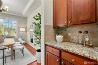 counters outside pantry