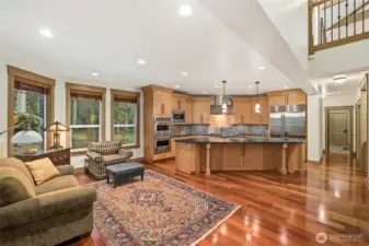 Dining/sitting area and kitchen
