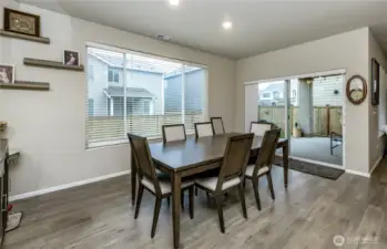 Dining room to patio access