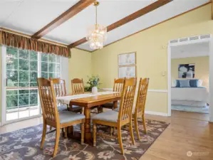 Open dining room to seat all of your dinner guests!