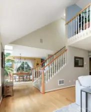 Looking from living room toward dining room.