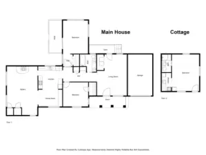 Floor plan for house & DADU