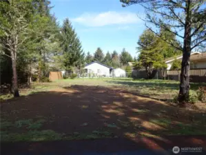 Front view of lot