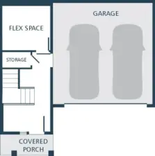 Image is a rendering. Photographs are for illustrative purposes only. Features, finishes, interior/exterior colors, landscaping and floorplan shown may vary from actual homes built.