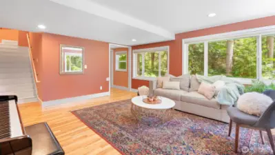 Second living space with so much natural light