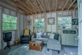 The three well-constructed sheds on the property are ready to accommodate a variety of uses