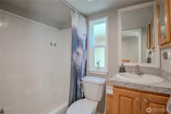 Includes a full bath for added convenience