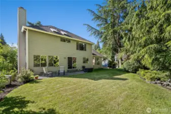 Lots of room to play and garden in the large backyard.