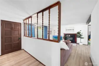 entry to living area