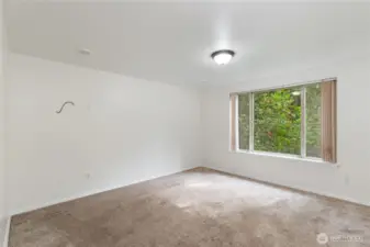 Unstaged primary bedroom