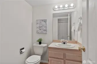Downstairs powder room