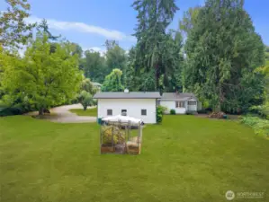 Spacious Backyard with Garden Space